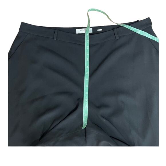MM Lafluer Black Slacks Dress Pants 3X Plus Size Career Acetate Office Quiet Lux - Picture 6 of 8